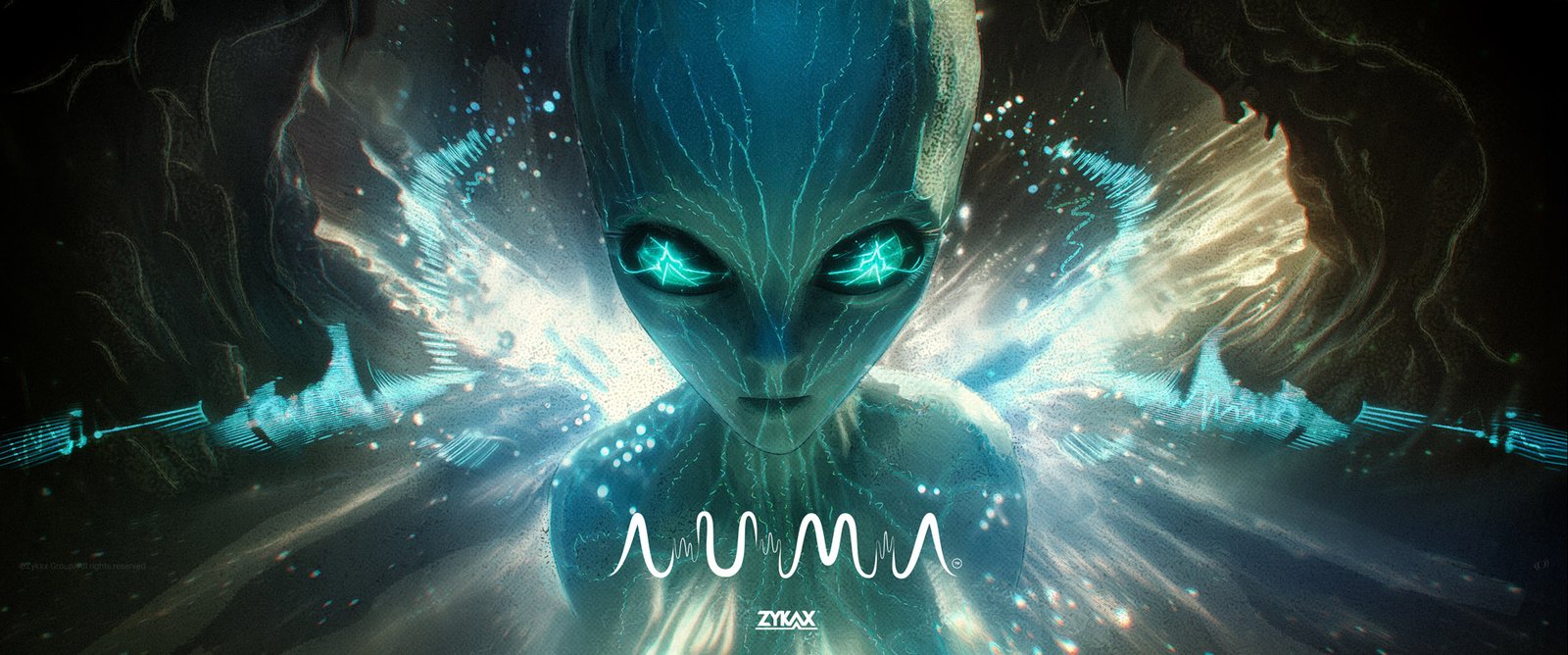 Arte conceptual de AumA, creación original de fantasía y aventura de Zykax.