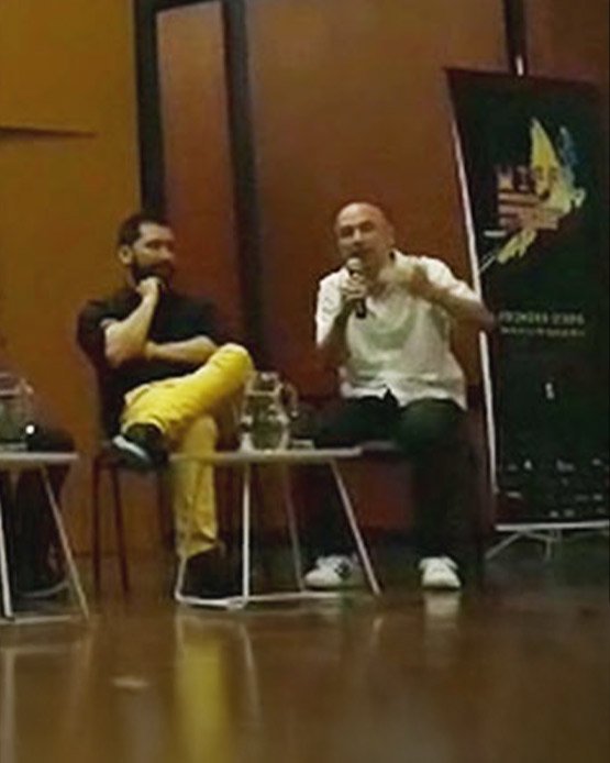 Camilo Hernández from ZYKAX speaking on the Audiovisual Sector Panel at MIFF Medellín