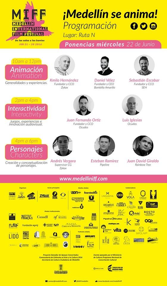 ZYKAX en el MIFF, programa Medellín Se Anima del Medellín International Film Festival