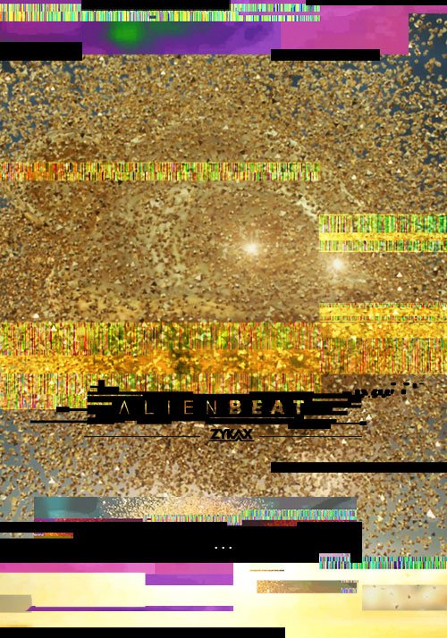 Póster oficial de Alien Beat, universo de ciencia ficción espacial creado por Zykax.