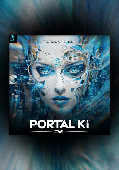 Póster oficial de Portal Ki, universo de ciencia ficción interdimensional creado por Zykax.