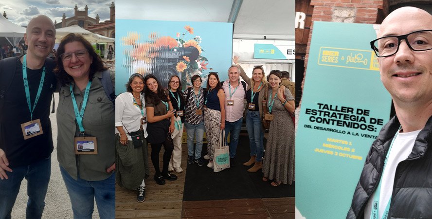 Asistentes al taller de estrategia de contenidos en Iberseries Platino Industria en Madrid, evento con participación de ZYKAX
